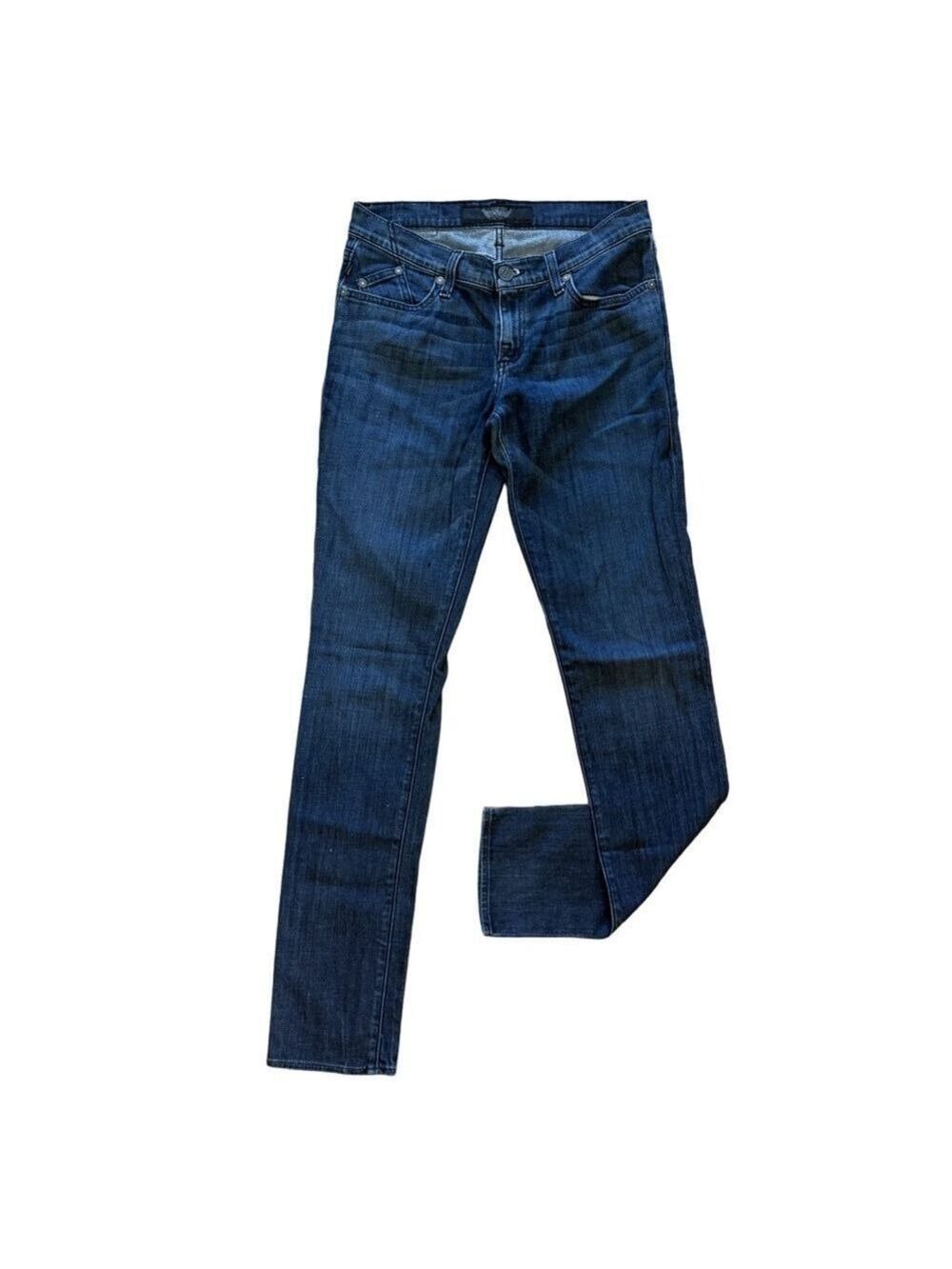 Rock & Republic Berlin Skinny Jeans Dark Wash Studded R Low Rise Size 29x34